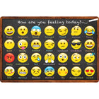 Ashley Productions - Smart Poly Tapis de bienvenue avec dos antidérapant - 15 -5" x 23 -5" - Émoticône de sentiments - Lot de 2-Illuminez votre salle de classe avec une explosion de couleurs et de créativité, tout en offrant un espace confortable et accueillant pour que les élèves se rassemblent et apprennent.