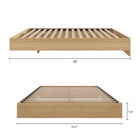Nexera - Lit plateforme double, Érable naturel-7