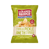 Covered Bridge - Potato Chips Aneth Cremeux - Cuites a la Marmite - 60g - Paquet de 24-Cuites a la marmite