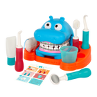 Battat - Hippodentist-Jeu de dentiste : Gardez les dents d’un hippopotame heureux bien propres avec un jeu de dentiste pour enfants à changement de couleur