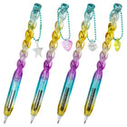 Merangue - Stylo Suspendu Crystral - 1.0 mm - Noir-Corps texturé avec paillettes et dégradé de couleurs