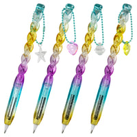 Merangue - Stylo Suspendu Crystral - 1.0 mm - Noir-Corps texturé avec paillettes et dégradé de couleurs