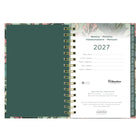 Blueline - Agenda Hebdomadaire/Mensuel - 8 po H x 5 po l - Motif Verdant - Bilingue-Comprend des calendriers de référence