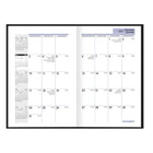 AT-A-GLANCE - Agenda mensuel de poche 2027 - 6 1/16 po H x 3 5/8 po l - noir - bilingue-Un mois sur deux pages
