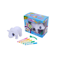 Crayola - Figurine géante Scribble Scrubbie - Dinosaure-DINOSAURE GÉANT SCRIBBLE SCRUBBIE : Comprend 1 figurine géante Scribble Scrubbie Rory, 5 marqueurs lavables et 1 brosse