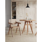 Manhattan Comfort - Fauteuil de salle à manger Hamlet 19,67 po style industriel chic - Nature-Cannage naturel fin fabriqué à partir de véritable rotin en bois