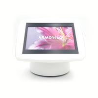 Sphere - Support iPad - Blanc-Compatibilité Polyvalente: Le Support de Bureau Armodilo Sphere prend en charge l'iPad 10.2 - 9e génération, assurant un ajustement parfait pour votre tablette.