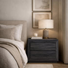 Manhattan Comfort - Table de nuit contemporaine Soren 32" à 2 tiroirs - Gris charbon-Table de nuit moderne avec tiroirs sans poignées pour une esthétique épurée et minimaliste