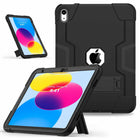 Bulk Packaging - Étui robuste avec support intégré pour iPad 10.9" 2022 10e génération - Noir-REMARQUE : Cet étui n’inclut pas de protecteur d’écran intégré
