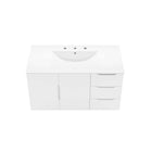Modway - Vitality 36" Vanette de salle de bain - Blanc blanc-Portes à fermeture douce