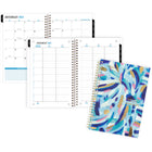 Five Star - Agenda scolaire hebdomadaire/mensuel Artist Touch 2024-2025 - 5 1/2 po x 8 1/2 po - bleu - bilingue-Reliure à spirale simple s'ouvrant à plat pour faciliter son utilisation