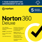 Norton - 360 Deluxe logiciel antivirus - 5 appareils - abonnement d'un an [téléchargement]-Une adresse e-mail valide doit être fournie lors du paiement