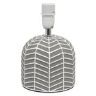 Simple Designs - Petite lampe de table - Gris avec design Web blanc-7