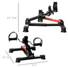 Soozier - Mini vélo d’exercice-Peut être placé sous un bureau ou une table 