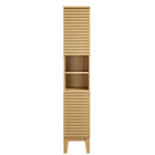 Modway - Render Tall Narrow Armoire de rangement de salle de bain in Chêne-8