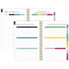 AT-A-GLANCE - Agenda hebdomadaire/mensuel abeilles bleu marine Emily Ley Simplified 2026 - 8 1/2 po H x 5 3/8 po l - bleu marine - bilingue-Les pages spéciales incluent «Le processus de simplification », « Comment utiliser l'agenda », « La simplicité ChallEnglish » et la « Bucket list »