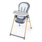 Ingenuity - Chaise haute Deluxe 7-en-1 Proper Positioner, Chambray-Avec deux modes adaptés aux premières étapes de la vie : siège inclinable fixe, idéal pour donner le biberon, et tout premier transat balancelle amovible d'Ingenuity pour des jeux au calme dans toute la maison