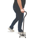 BIOS Living - Canne tetrapode de style K - noire-Capacité pondérale : 300 lb/136 kg