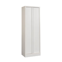 Sauder - Meuble de rangement Merton Hall - Blanc-Rangement multi-pièces:  Cette armoire fonctionnelle peut répondre à vos besoins de rangement dans diverses pièces – salon, cuisine, bureau ou buanderie