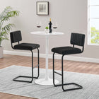 Modway - Parity Boucle Tabourets de bar - Noir noir - Ensemble de 2-Chenal Touffé