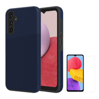AXS - PROTech Plus Étui anti-choc avec double couches & ARMORGlass Protecteur d'écran pour Samsung Galaxy A14 5G - Bleu Astral-PROTech Plus - Résistant aux chutes jusqu’a 10 pieds