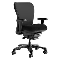 Nightingale - Chaise à dossier moyen intensif CXO - Noir-Le dossier en maille à motif ABLEX offre un soutien lombaire généreux et un mouvement dynamique du dos
