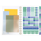 AT-A-GLANCE - Agenda hebdomadaire/mensuel BADGE floral 2026 - 8 1/2 po H x 5 1/2 po l - multicoloure - bilingue-13 pages mensuelles avec onglet