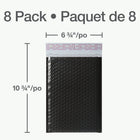 Quality Park - Enveloppes à bulles en poly avec fermeture pelable Redi-Strip - 9 po L x 6 po l - noir - paquet de 8-La taille utilisable de l’enveloppe à bulles est de 9 po L x 6 po l; les dimensions globales sont de 10,75 po L x 6,45 po l