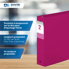 Davis Group Super économie, Reliure à anneaux ronds 2 po, paquet de 6 – Rose-Anneau Rond, Non-Verrouillage