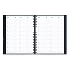 Blueline - 2026 Agenda Timanager CoilPro 7-jour hebdomadaire/mensuel 13 mois - 11 po x 8-1/2 po - Noir - Anglais-Onglets laminés autocollants et pochette de rangement