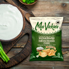 Miss Vickie’s - Saveur Crème Sure, Fines Herbes et Oignon Croustilles Cuites a la Marmite - 40g - Paquet de 40-Produits laitier casher