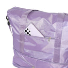 Nicci - Sac extensible Travel Weekender Duffel - Violet clair-Poche intérieure zippée et poches intérieures fendues