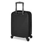 Atlantic - Bagage à main rigide Swerve 19 po - Noir-Quatre roues pivotantes à 360 degrés permettent à la valise de se déplacer facilement dans toutes les directions