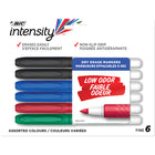 BIC - Marqueurs Great Erase Grip à effacement sec - pointe arrondie - couleurs variées - Paquet de 6-Idéal pour les étudiants et les écoles