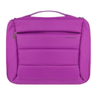 Vangoddy - Sacoche convertible pour ordinateur portable 15 pouces avec bandoulière et sangles de sac à dos - Violet-Fente pour valise et tirettes de fermeture éclair verrouillables pour les voyages