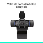 Caméra Web professionnelle Logitech C920e 1080p-H-1,70 po x W-3,70 po x D-2,80 po