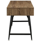Modway - Surplus Bureau - Noyer-Pieds en acier noir revêtus de poudre