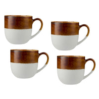 Maxwell & Williams - Tasse Horizon Brown 410 ml - Lot de 4-Fabriqué en grès durable