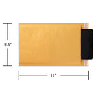 Staples - Emballage à bulles QuickStrip *, enveloppes rembourrées, n ° 2, 8-1 / 2 "x 11", paquet de 12-Les coutures latérales, sans couture inférieure, garantissent un soutien et une solidité accrus pour une expédition sécurisée.