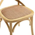 Modway - Gear Fauteuil d’appoint de salle à manger Ensemble de 4 - Naturel-10