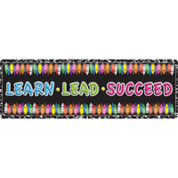 Ashley Productions - The Original Fun Mat - Coureur de Tapis - 15 -5" x 47" - Apprendre - Diriger - Réussir - Composition de Crayon-Mesures et design : Le tapis de course Crayon Composition Learn, Lead, Succeed mesure 15,5 po x 47 po.