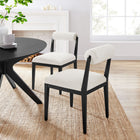 Modway - Kai Tissu Chaise à manger - Noir de sel-Chaise latérale sans accoudoir Versitale