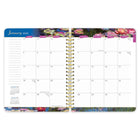 BrownTrout - Claude Monet Agenda de bureau 12 mois 2026-Mise en Page Accessible - S'ouvre et se met à plat pour faciliter l'écriture et la lecture.