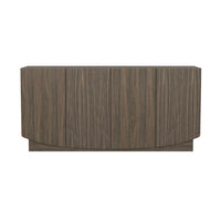 Manhattan Comfort - Ardea 60" Buffet Contemporain à 4 Portes - Noyer-Finition stratifiée aspect bois : aspect bois chaud et naturel avec une surface durable et facile à nettoyer