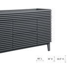 Modway - Render 48" Armoire de lavabo compatible avec un seul lavabo (non inclus) - Gris-Stratifié lisse