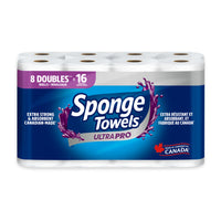 SpongeTowels - UltraPRO taille au choix double - Paquet de 8 -Extra fort et absorbant