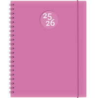 Socadis - W. Maxwell Agenda 2025-2026 Kibo - 8.5 po x 11 po - Rose - Bilingue-Août 2025 à juillet 2026
