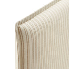 Modway - Camille Mélange de lin rembourré Tête de lit Queen size - Rayures d’avoine-Assemblée requise