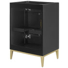 Modway - Beau 24" Armoire de toilette de salle de bain (lavabo non inclus) - Noir-9