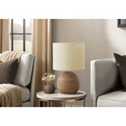 Monarch Specialties - Luminaire - 15 po H Lampe De Table - Résine Brune - Abat-Jour Beige - Contemporain-L'abat-jour beige doux offre une lumière chaude, éclairant sans effort votre salon, votre chambre ou votre bureau pour une ambiance accueillante